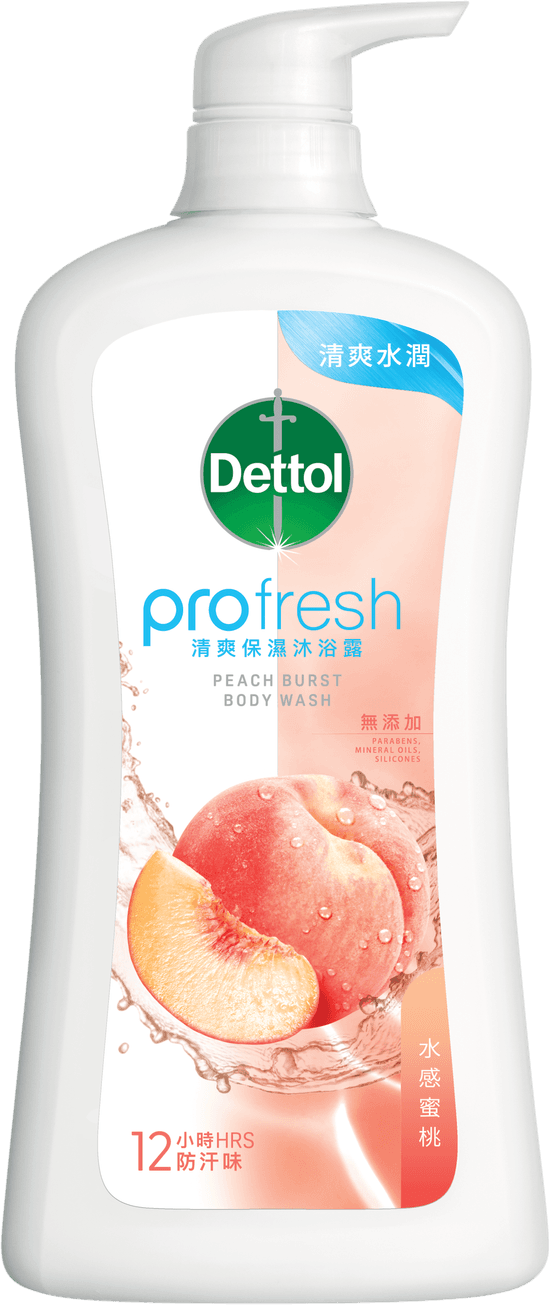滴露ProFresh 清爽保濕沐浴露 水感蜜桃
