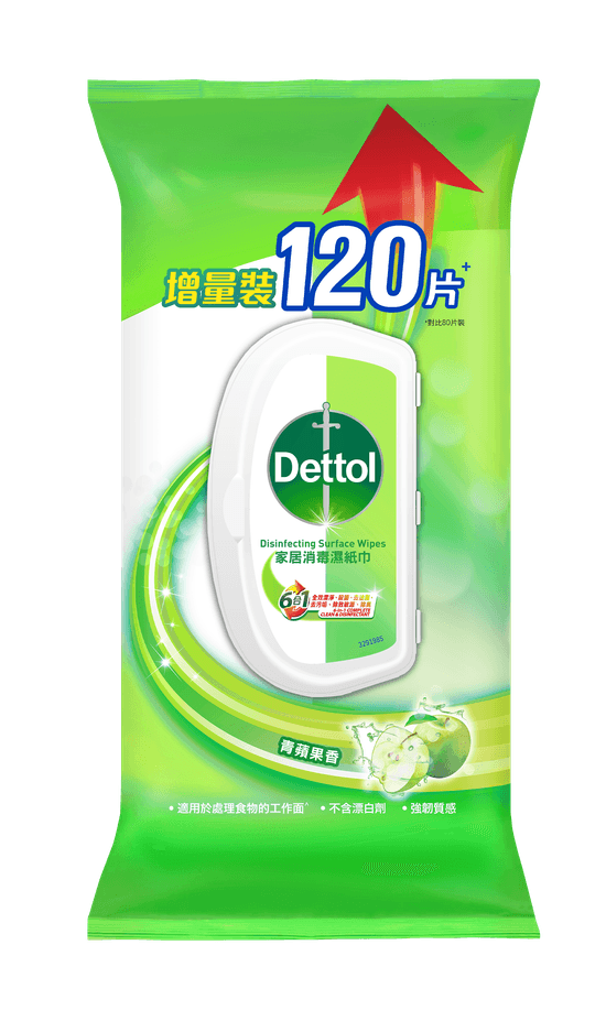 Dettol Healthy Clean Disinfectant Wipes – Green Apple