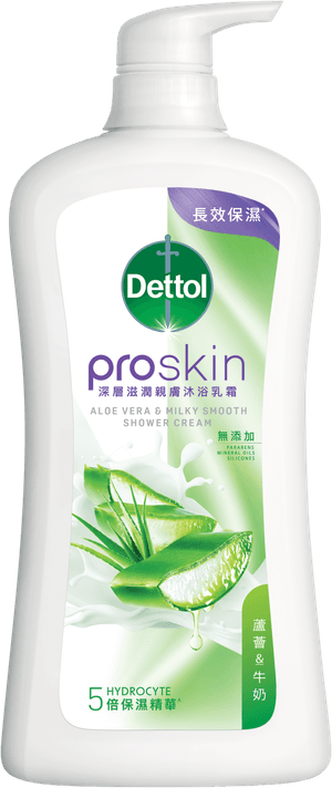 Dettol ProSkin Moisturising Aloe Vera & Milky Smooth Shower Cream